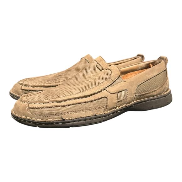 Clarks Men’s Allston Free Tan Nubuck Slip On Size 12 M Extra Light Loafers Shoes main image 8